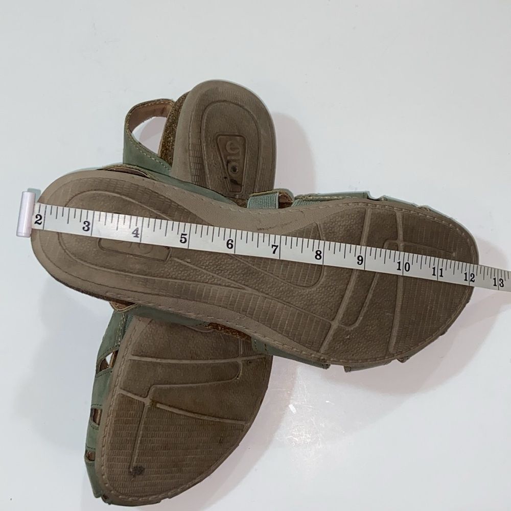 Earth Origins Sage Green Bosk Brenda Flats with Perforated Design Size 8W - Picture 10 of 16